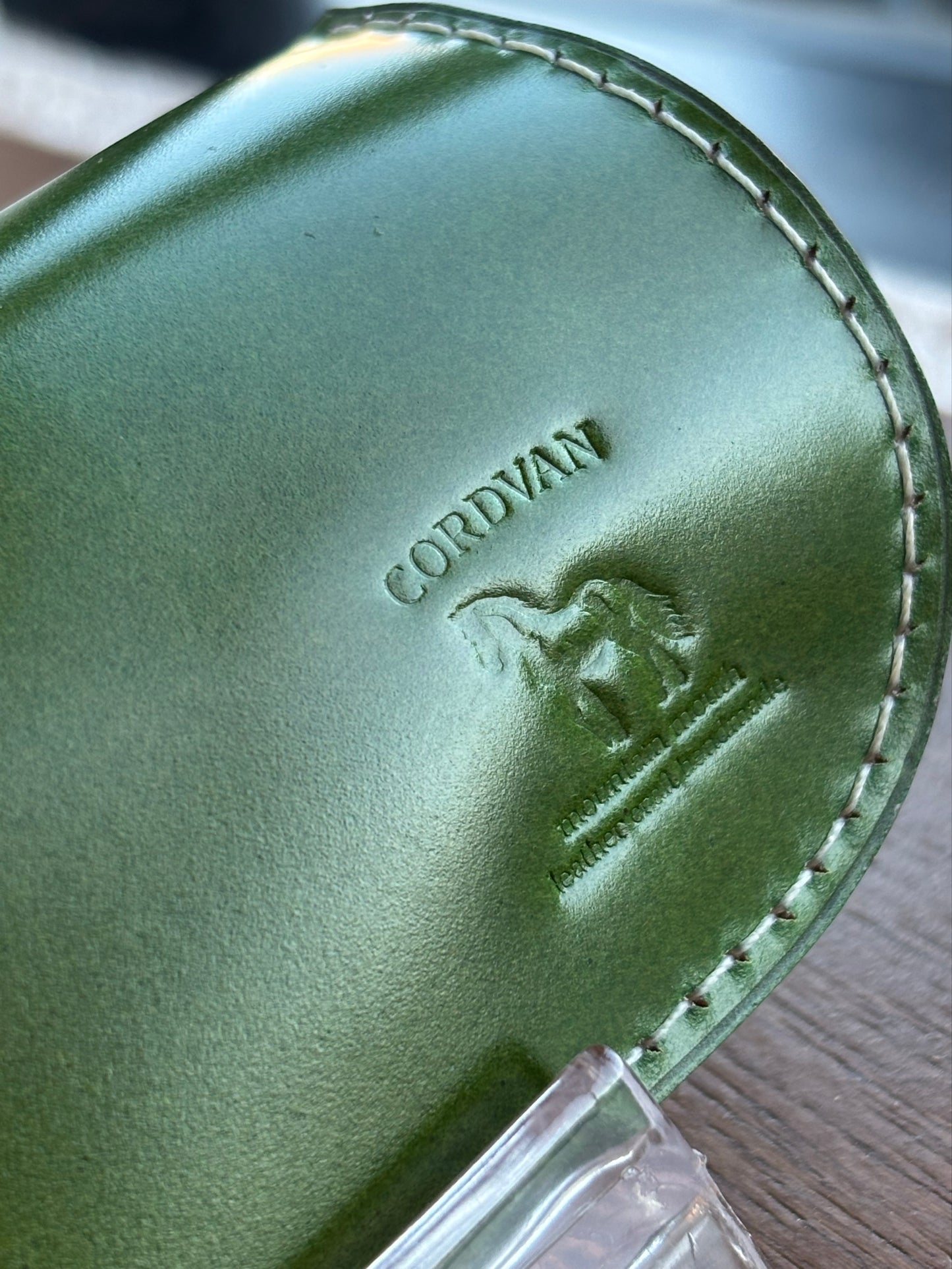 CORDVAN Apple Green グラスケース