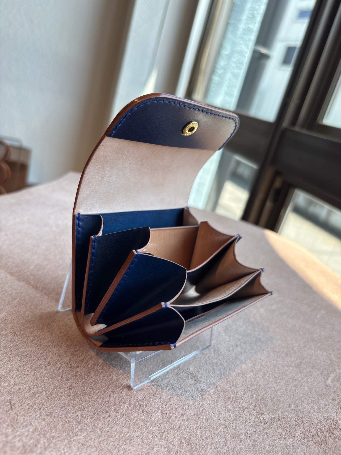 【限定】CORDVAN Sky Blueミニウォレットninety