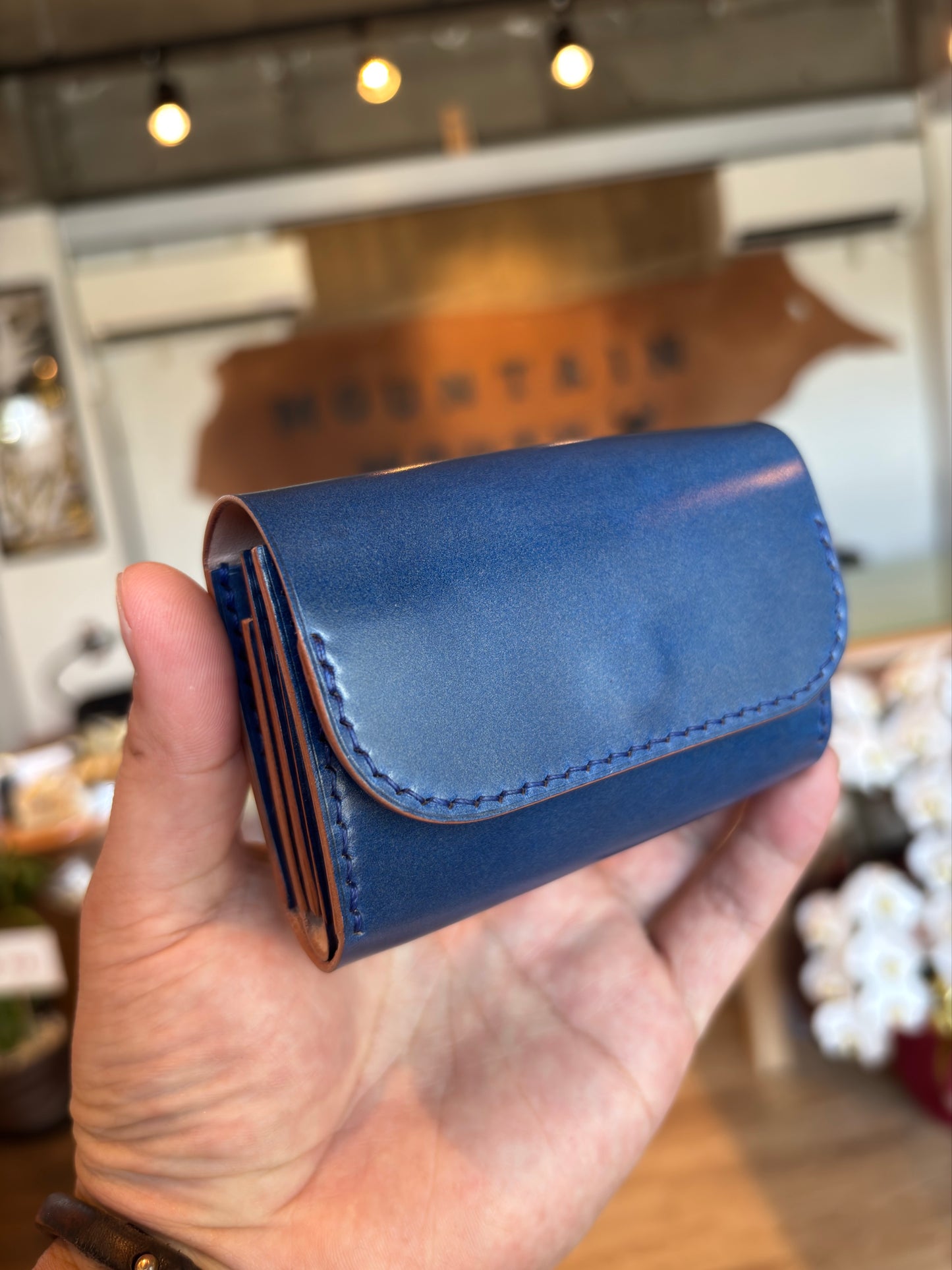 【限定】CORDVAN Sky Blueミニウォレットninety