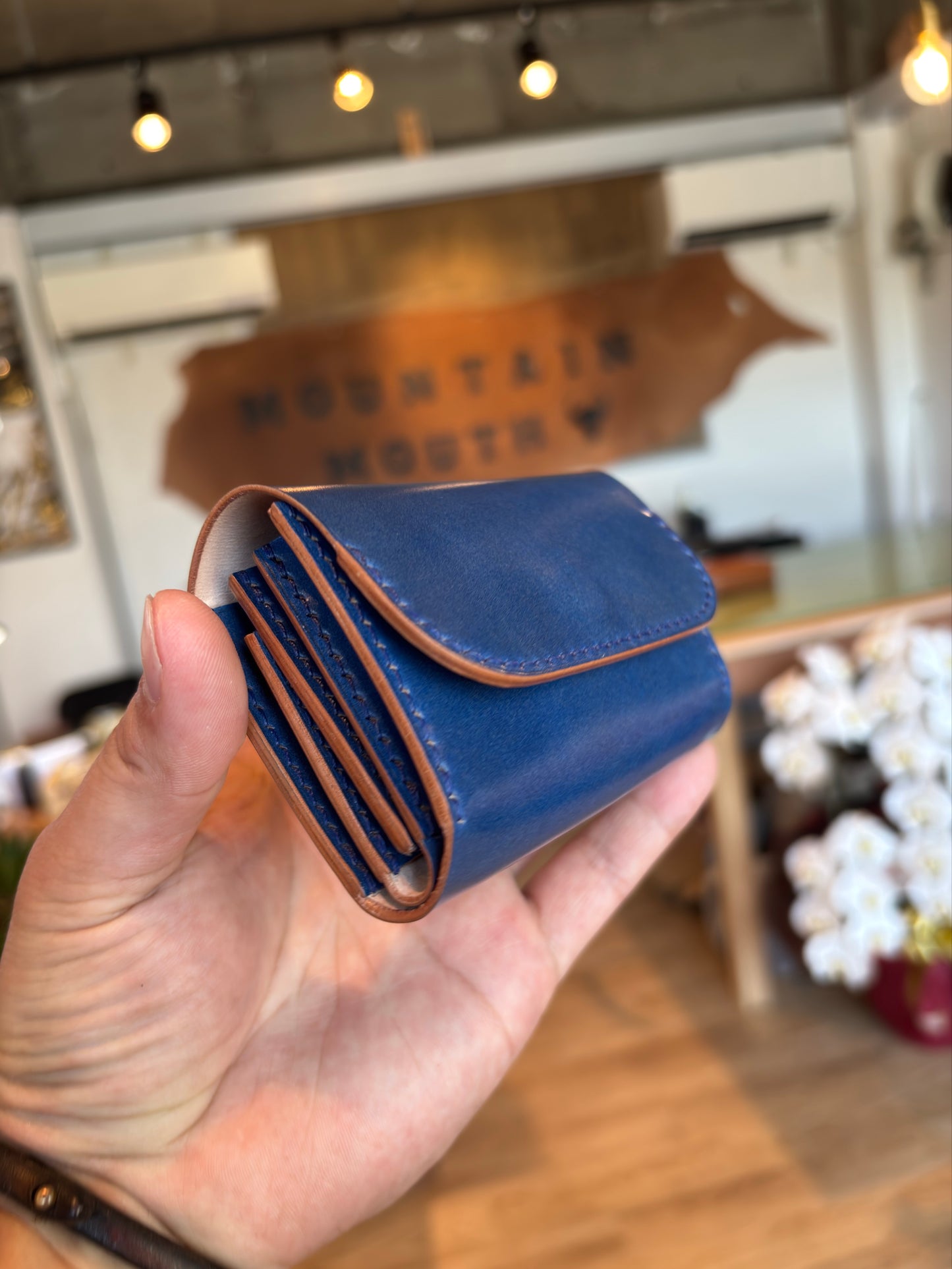 【限定】CORDVAN Sky Blueミニウォレットninety