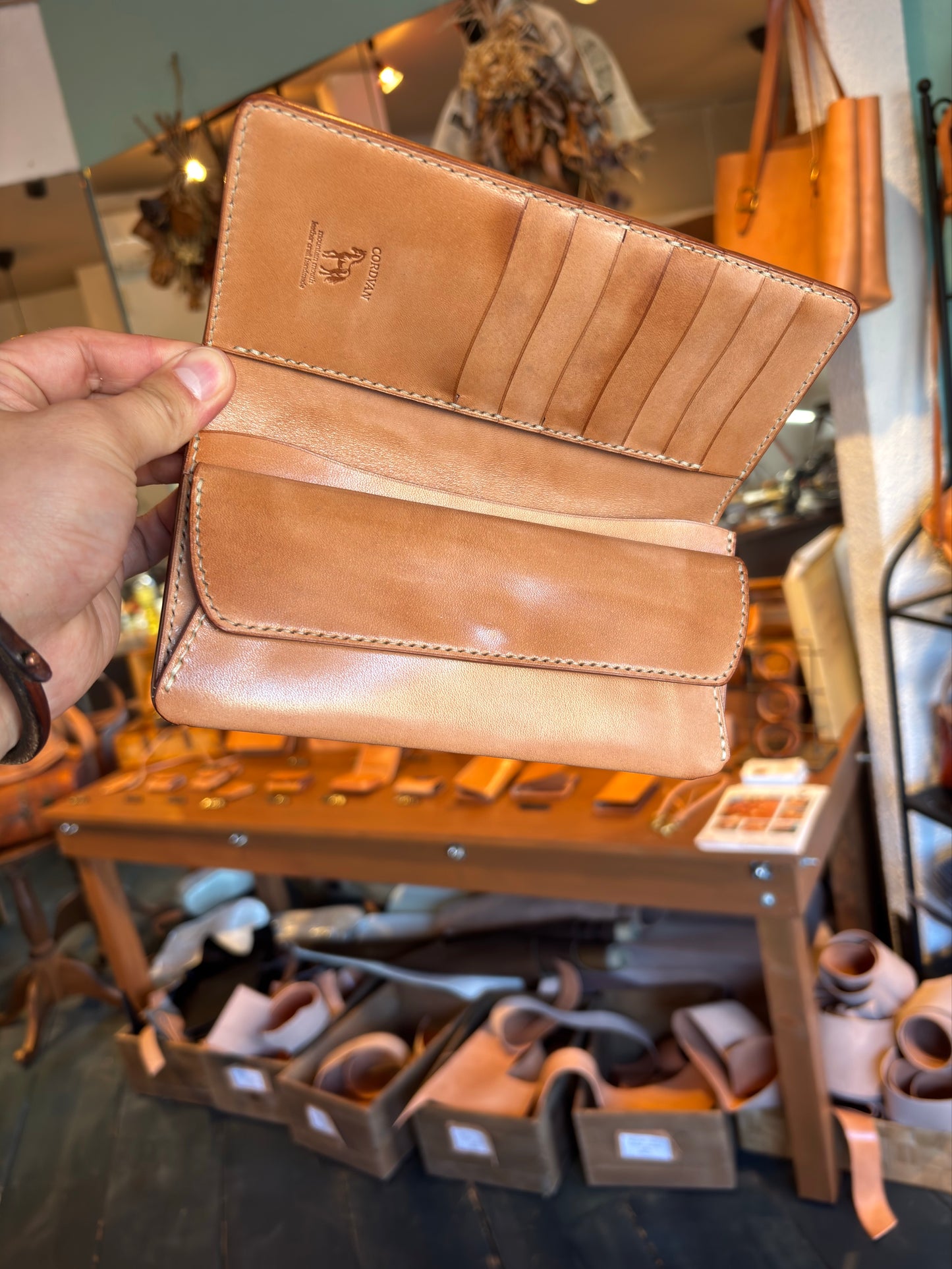 CORDVAN Natural　ロングウォレット