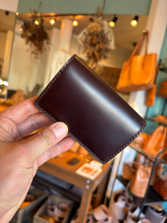 CORDVAN Burgundy カードケース