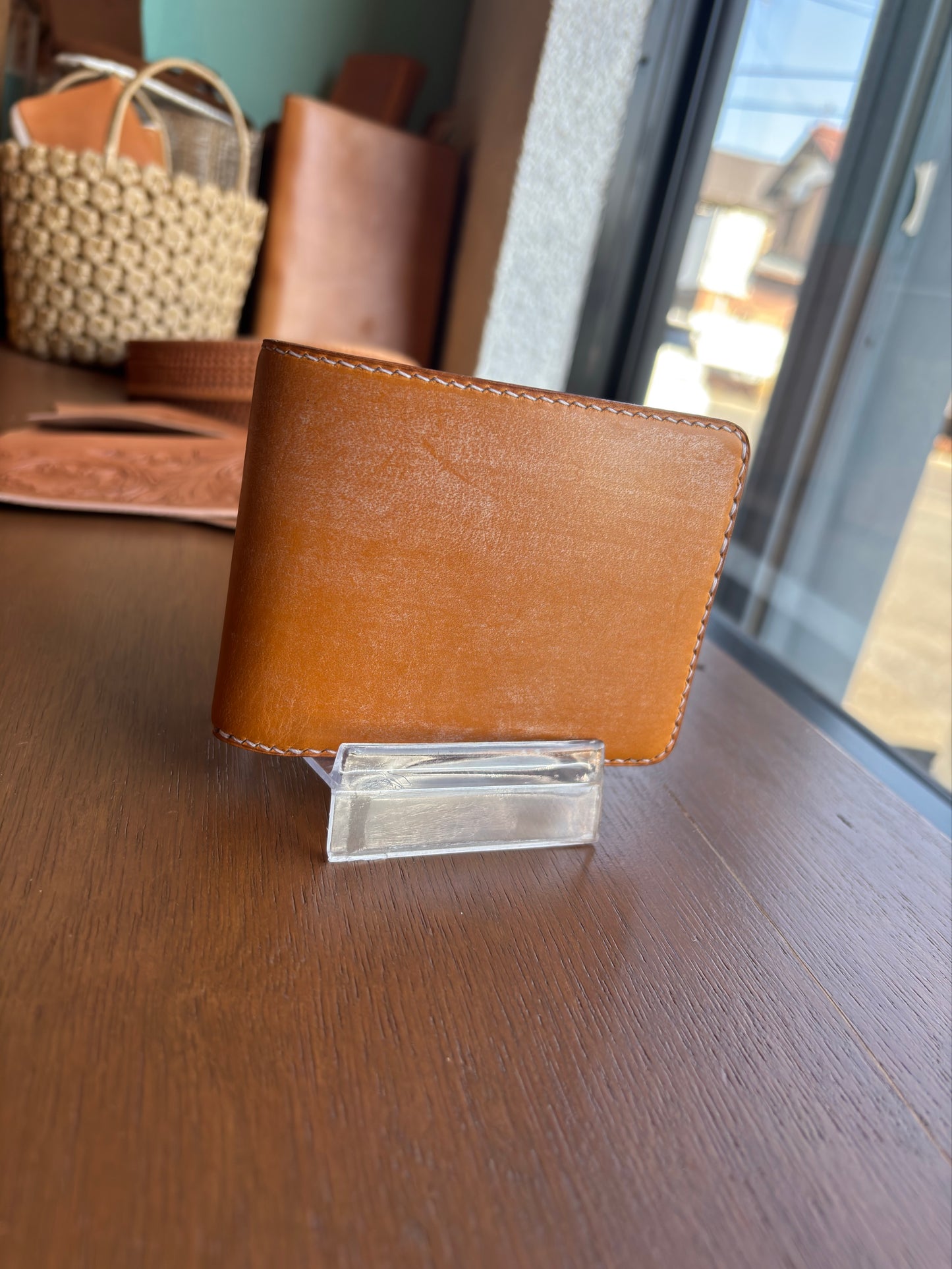 BRIDLE London Tan ハーフウォレット【Plains】