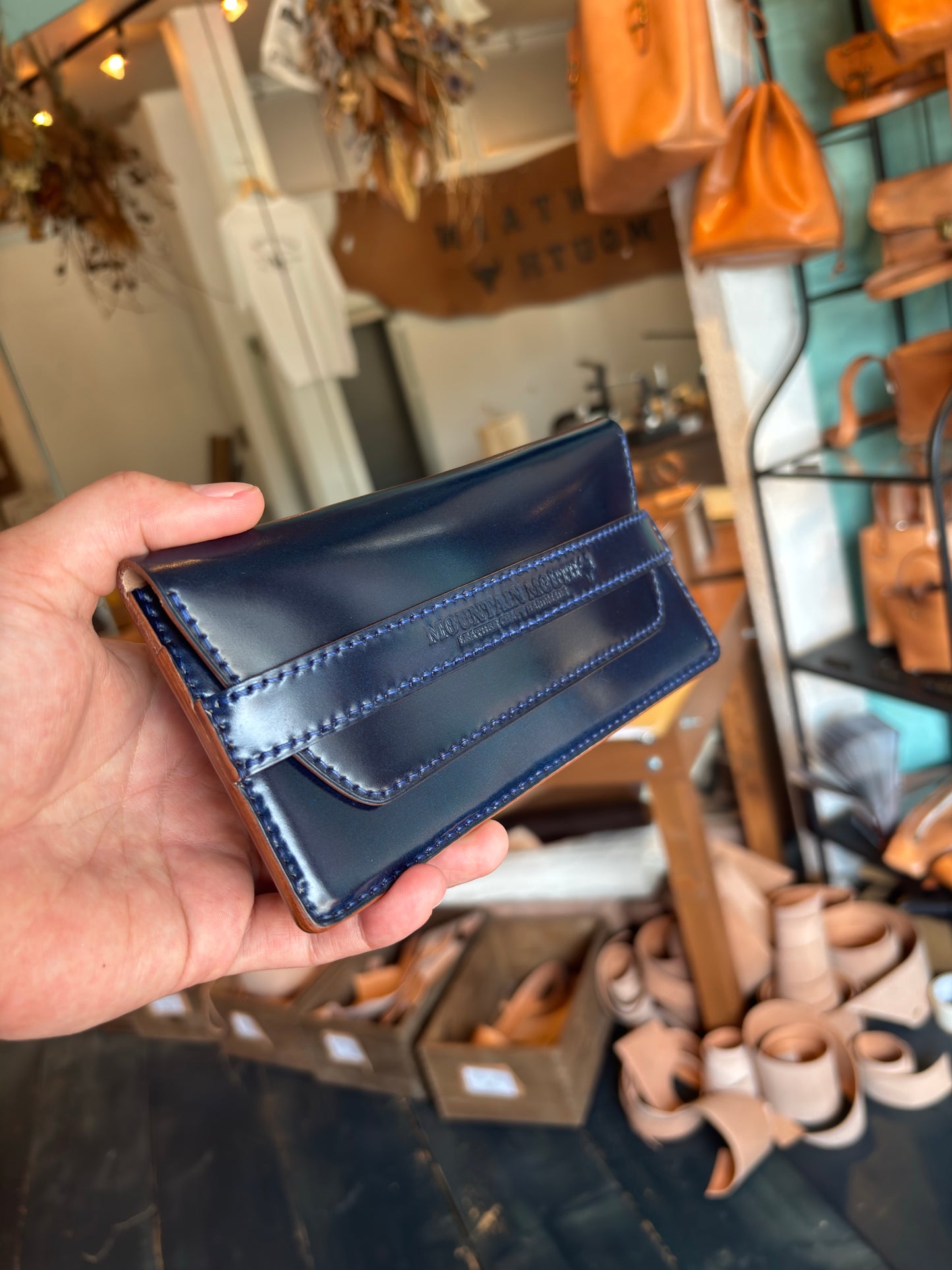 CORDVAN Blue ロングウォレットＦＬＴ