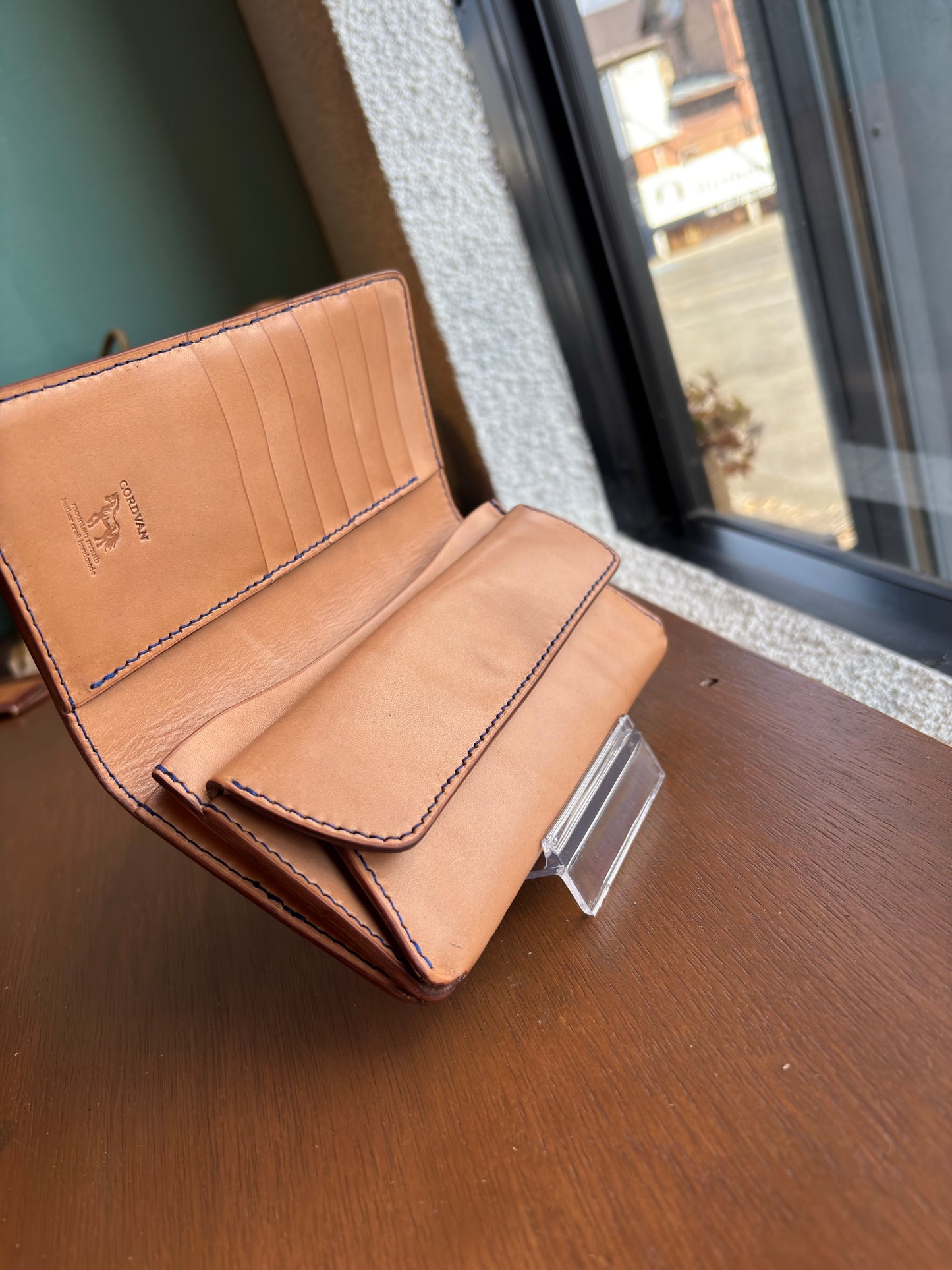 CORDVAN brown ロングウォレット