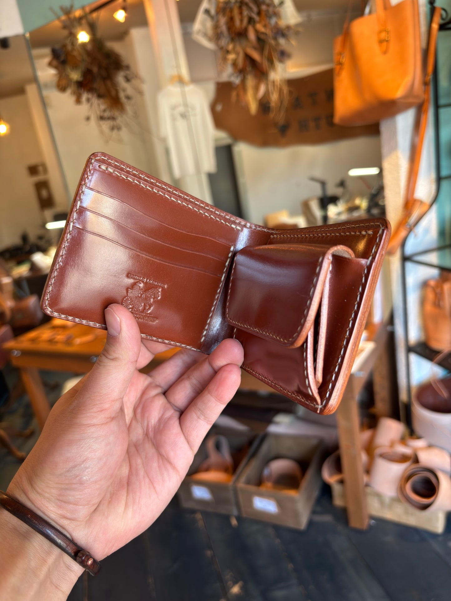 full bridle hazelハーフウォレット