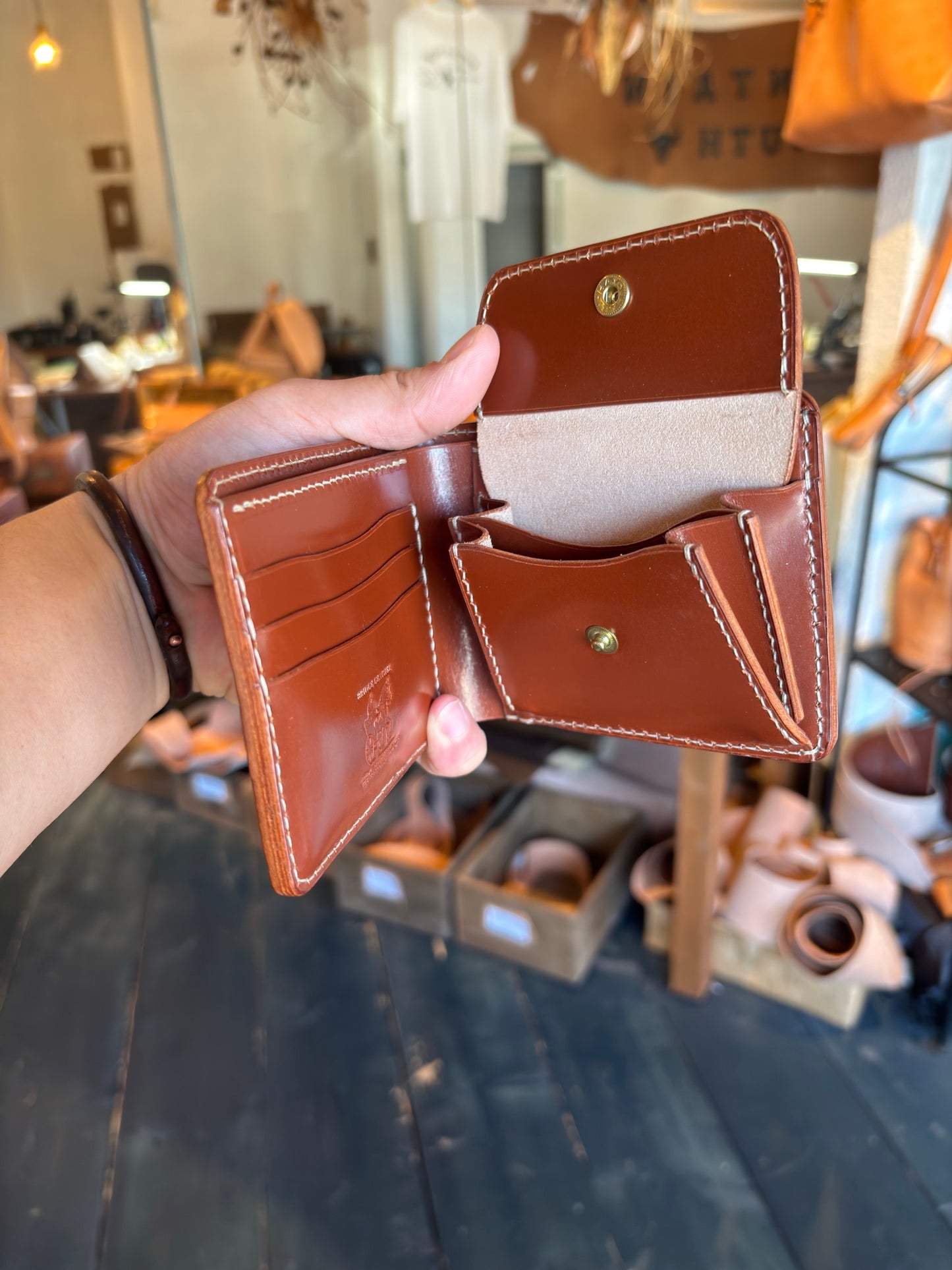 full bridle hazelハーフウォレット